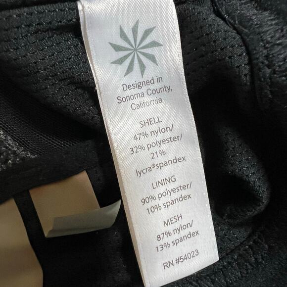 Athleta Transcendence Sports Bra SMALL Gray Black Crisscross Athletic Workout - Picture 7 of 8